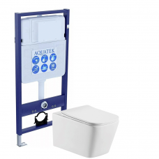 Комплект инсталляции с подвесным унитазом AQUATEK с сиденьем SET AQUATEK ЛИБРА Комплект инсталляции с подвесным унитазом AQUATEK с сиденьем SET AQUATEK ЛИБРА